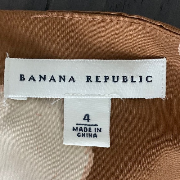 Banana Republic Caramel/Cream Polkadot Silk Skirt - Picture 5 of 6